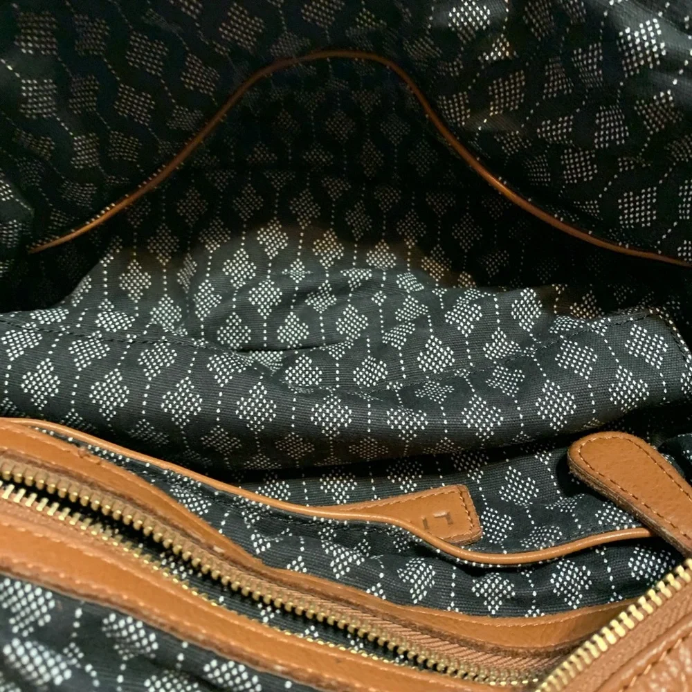 Liebeskind Brown Leather Shoulder Bag with Removable Strap